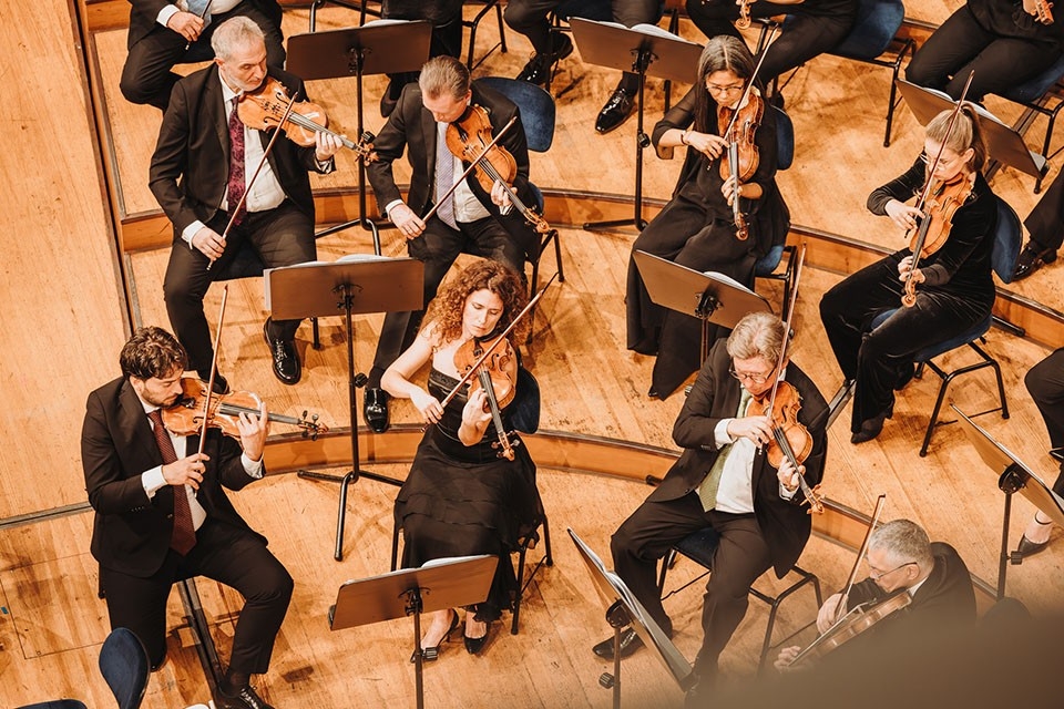 Ein Teil des Human Rights Orchestras während der Aufführung